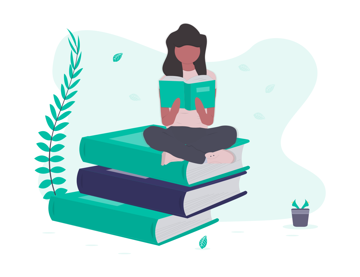 illustration of a student
